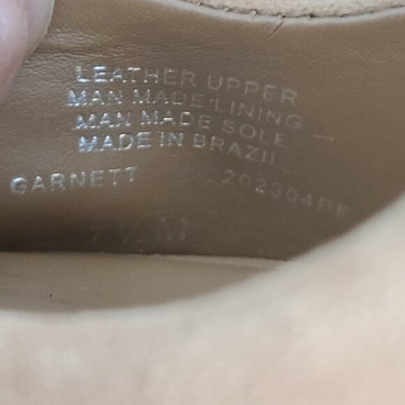 Gianni Bini Garnett Nude Suede Pointed Toe Wedge Heels Size 7.5M - Picture 11 of 11